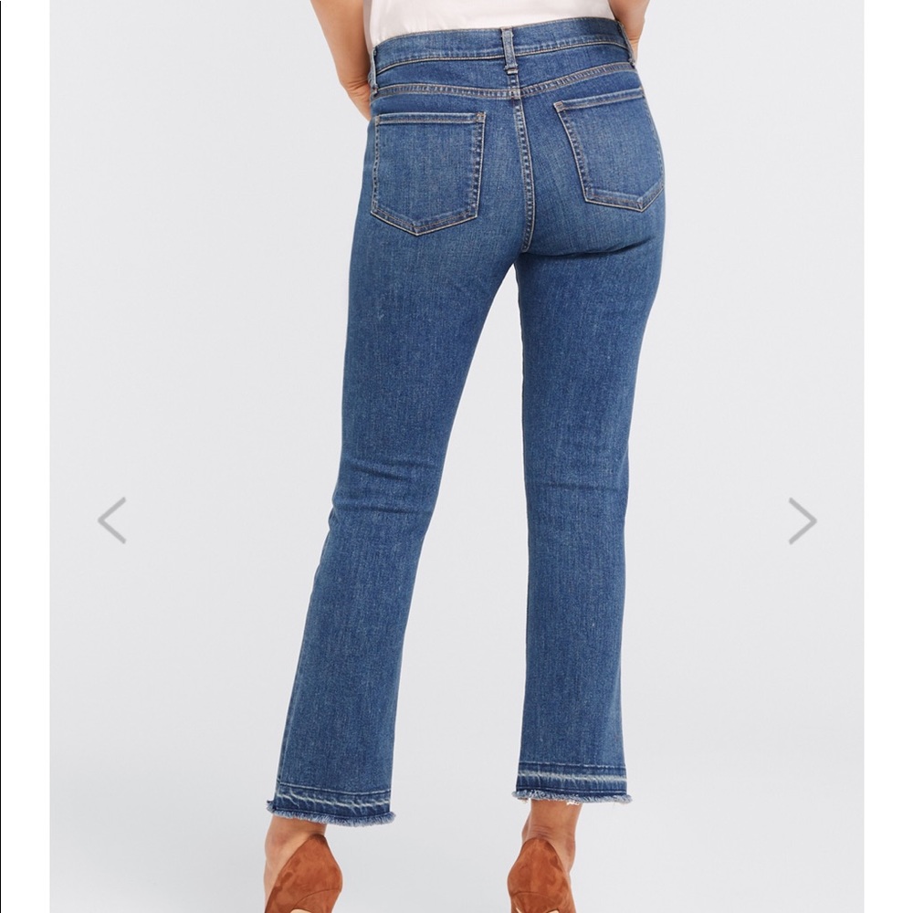 NEW • Draper James • Crop Flare Raw Hem Jeans - Picture 4 of 8